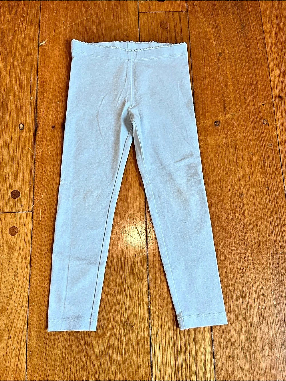 Tea Collection Scallop Leggings Girls Blue Size 5